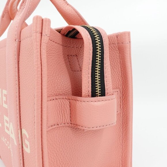Marc Jacobs Women's The Leather Tote Bag Mini Pink OS - Picture 7 of 13